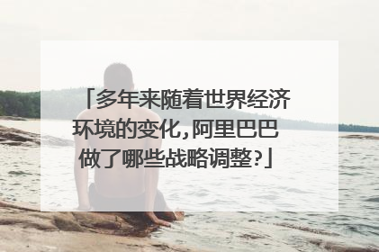 多年来随着世界经济环境的变化,阿里巴巴做了哪些战略调整?