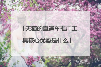 天猫的直通车推广工具核心优势是什么