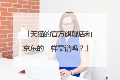 天猫的官方旗舰店和京东的一样靠谱吗?