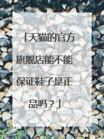 天猫的官方旗舰店能不能保证鞋子是正品吗?