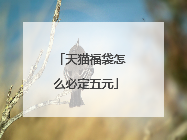 天猫福袋怎么必定五元
