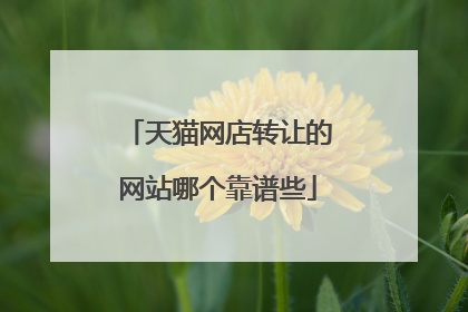 天猫网店转让的网站哪个靠谱些