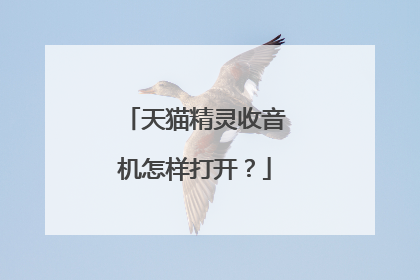 天猫精灵收音机怎样打开?