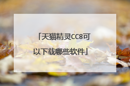天猫精灵CC8可以下载哪些软件