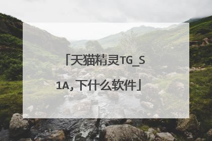 天猫精灵TG_S1A,下什么软件
