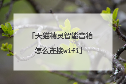 天猫精灵智能音箱怎么连接wifi