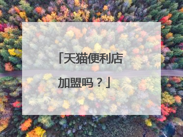 天猫便利店加盟吗？