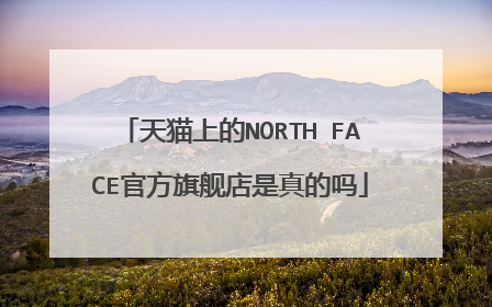 天猫上的NORTH FACE官方旗舰店是真的吗