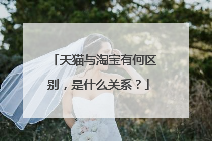 天猫与淘宝有何区别,是什么关系?