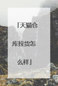 天猫仓库拉货怎么样