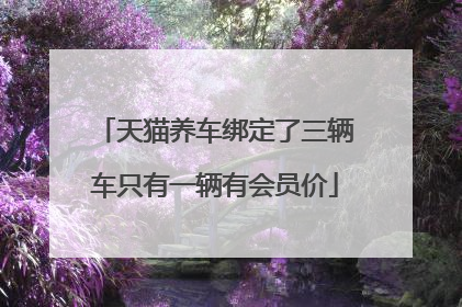 天猫养车绑定了三辆车只有一辆有会员价