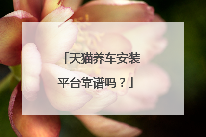 天猫养车安装平台靠谱吗？