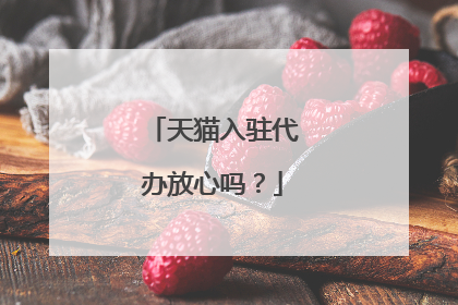 天猫入驻代办放心吗？