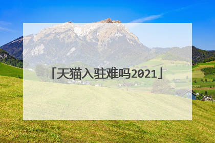 天猫入驻难吗2021