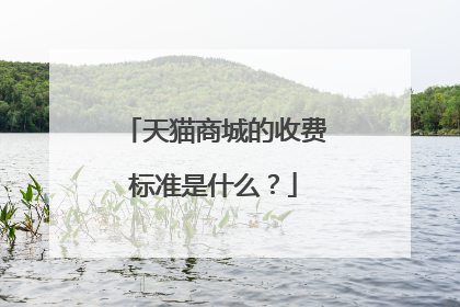 天猫商城的收费标准是什么?
