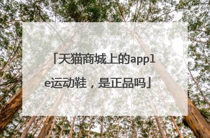 天猫商城上的apple运动鞋,是正品吗