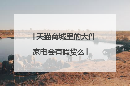 天猫商城里的大件家电会有假货么