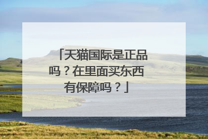 天猫国际是正品吗?在里面买东西有保障吗?