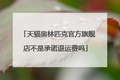 天猫奥林匹克官方旗舰店不是承诺退运费吗