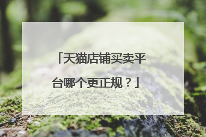天猫店铺买卖平台哪个更正规?
