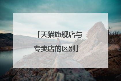 天猫旗舰店与专卖店的区别