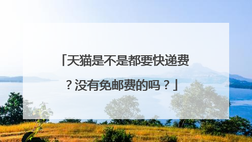 天猫是不是都要快递费?没有免邮费的吗?