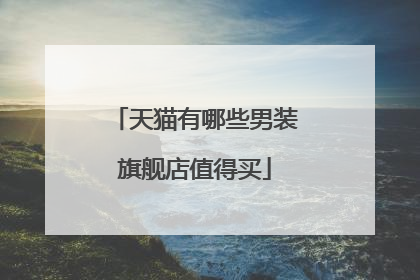 天猫有哪些男装旗舰店值得买
