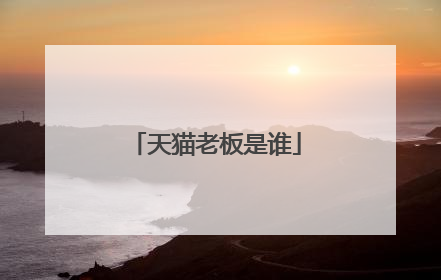 天猫老板是谁
