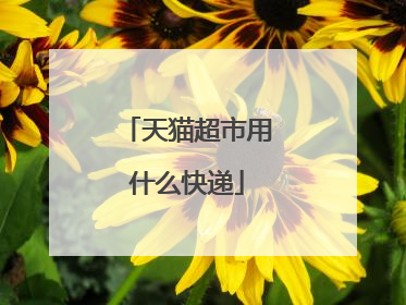 天猫超市用什么快递