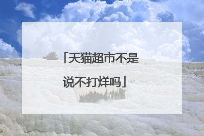 天猫超市不是说不打烊吗