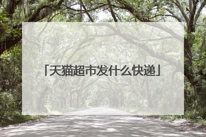 天猫超市发什么快递
