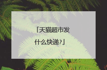 天猫超市发什么快递?
