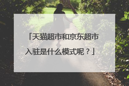 天猫超市和京东超市入驻是什么模式呢？