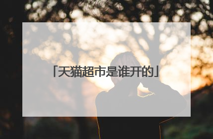 天猫超市是谁开的