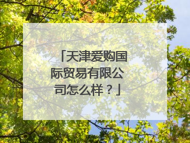 天津爱购国际贸易有限公司怎么样?