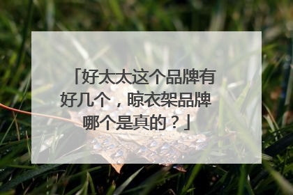 好太太这个品牌有好几个,晾衣架品牌哪个是真的?