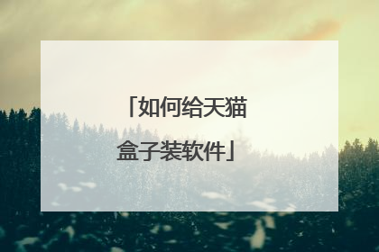 如何给天猫盒子装软件