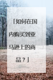 如何在国内购买到亚马逊上的商品?