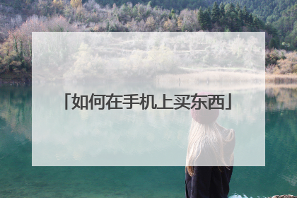 如何在手机上买东西