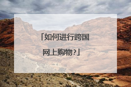 如何进行跨国网上购物?
