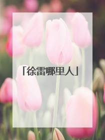 徐雷哪里人