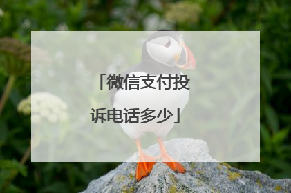 微信支付投诉电话多少