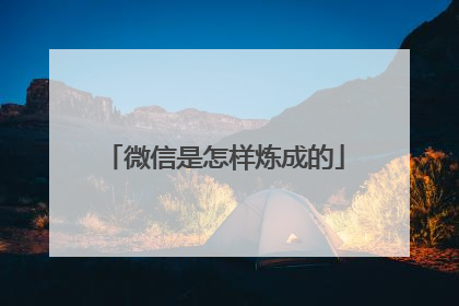 微信是怎样炼成的