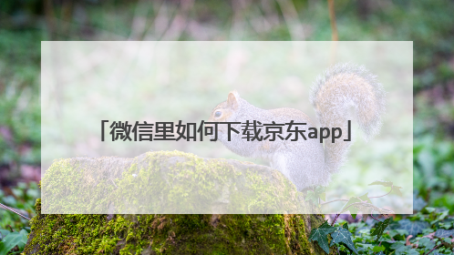 微信里如何下载京东app