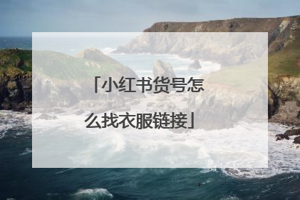 小红书货号怎么找衣服链接