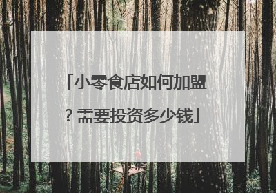 小零食店如何加盟?需要投资多少钱