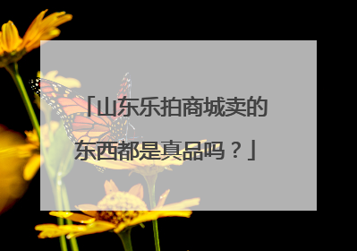 山东乐拍商城卖的东西都是真品吗?