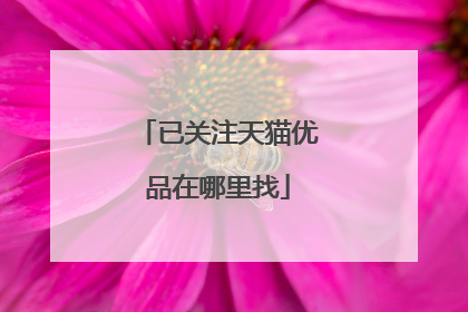已关注天猫优品在哪里找