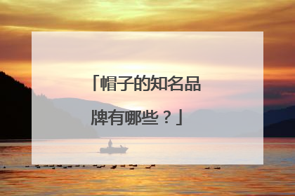 帽子的知名品牌有哪些?