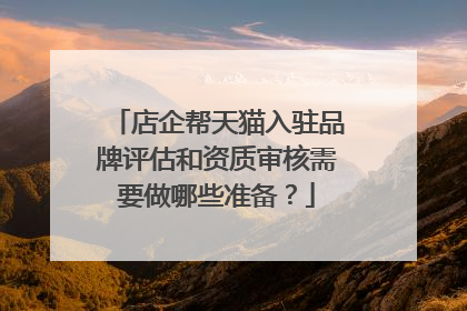 店企帮天猫入驻品牌评估和资质审核需要做哪些准备?